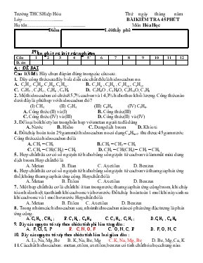 Đề 2 - Bài kiểm tra 45 phút môn hóa học trường THCS Hiệp Hòa - Môn hóa học 9